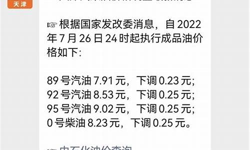 天津今日油价最新消息查询价格_天津油价今日价格92和95